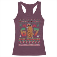 67 Six Seven Christmas Racerback Tank Top Marcus The Worm Robert Meme - Wonder Print Shop