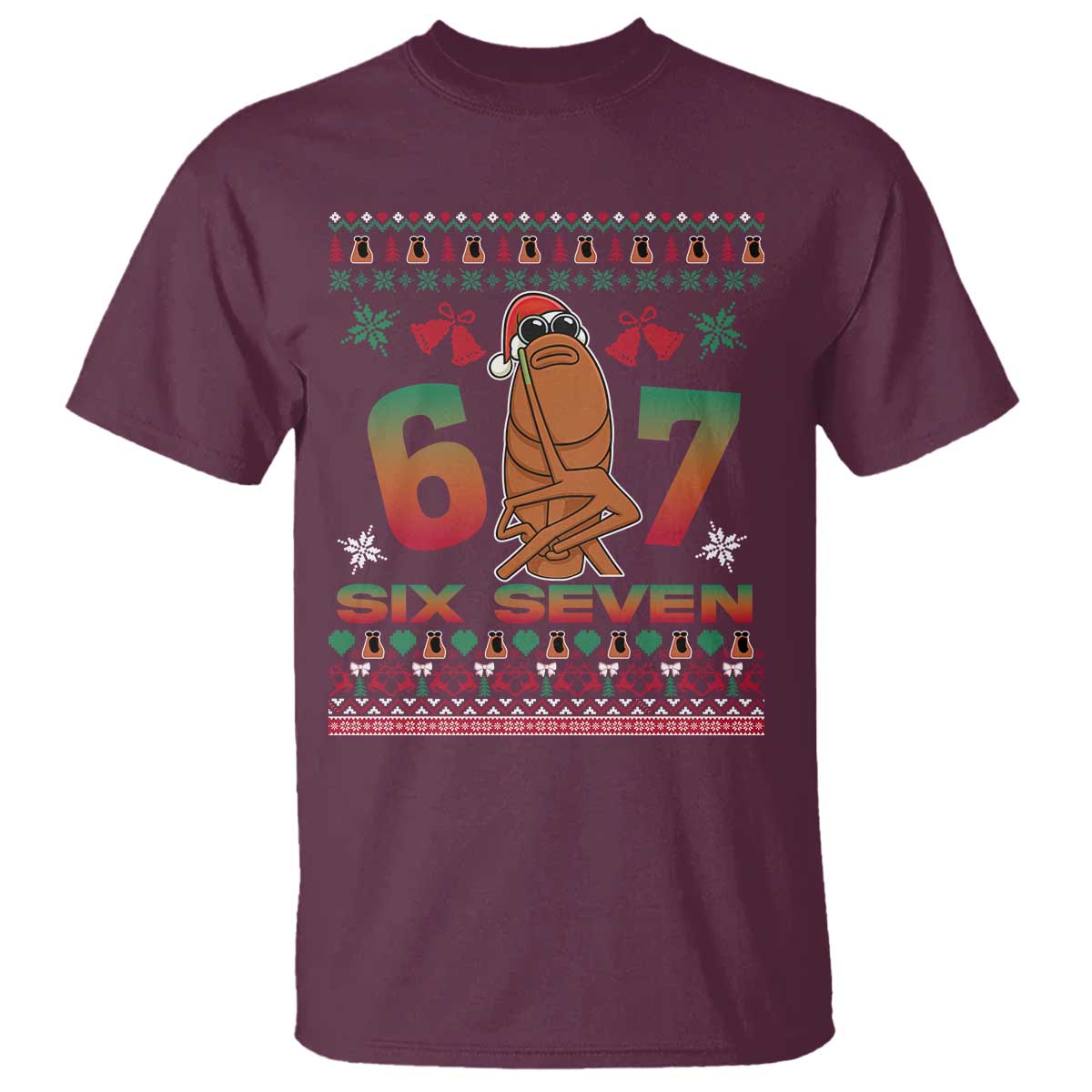 67 Six Seven Christmas T Shirt Marcus The Worm Robert Meme - Wonder Print Shop