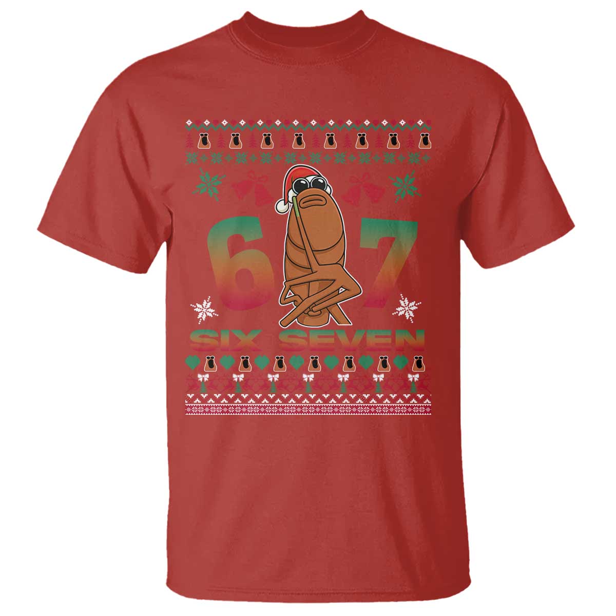 67 Six Seven Christmas T Shirt Marcus The Worm Robert Meme - Wonder Print Shop