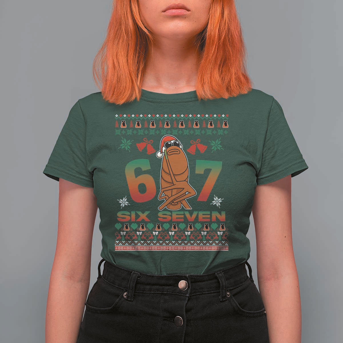 67 Six Seven Christmas T Shirt For Women Marcus The Worm Robert Meme - Wonder Print Shop
