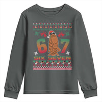 67 Six Seven Christmas Youth Sweatshirt Marcus The Worm Robert Meme - Wonder Print Shop