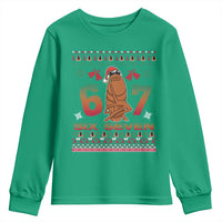 67 Six Seven Christmas Youth Sweatshirt Marcus The Worm Robert Meme - Wonder Print Shop