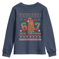 67 Six Seven Christmas Youth Sweatshirt Marcus The Worm Robert Meme - Wonder Print Shop