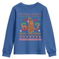 67 Six Seven Christmas Youth Sweatshirt Marcus The Worm Robert Meme - Wonder Print Shop