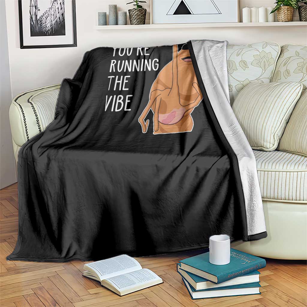 Marcus The Worm Robert Meme Christmas Throw Blanket You Are Running The Vibe - Wonder Print Shop