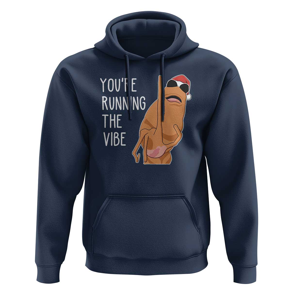 Marcus The Worm Robert Meme Christmas Hoodie You Are Running The Vibe - Wonder Print Shop