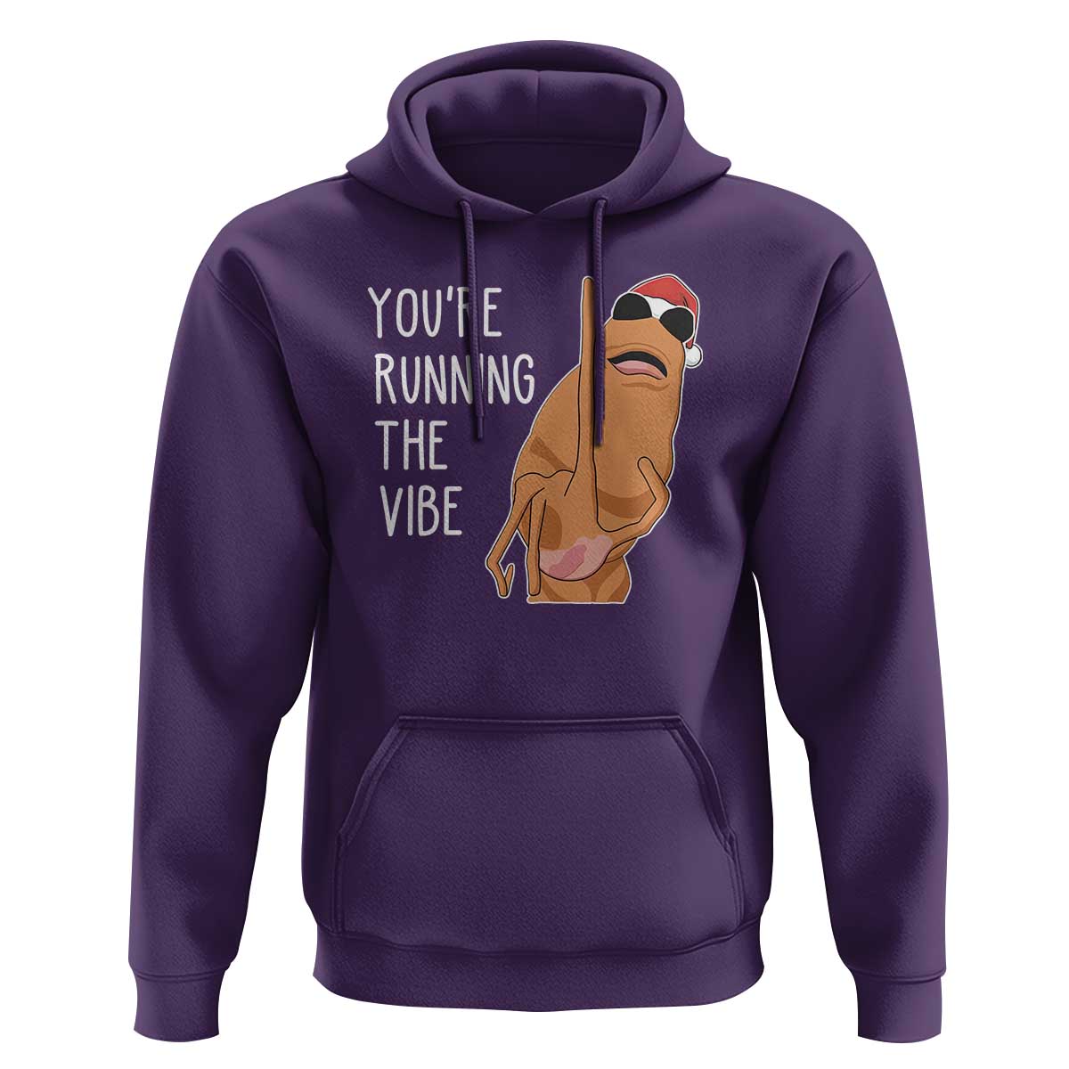 Marcus The Worm Robert Meme Christmas Hoodie You Are Running The Vibe - Wonder Print Shop