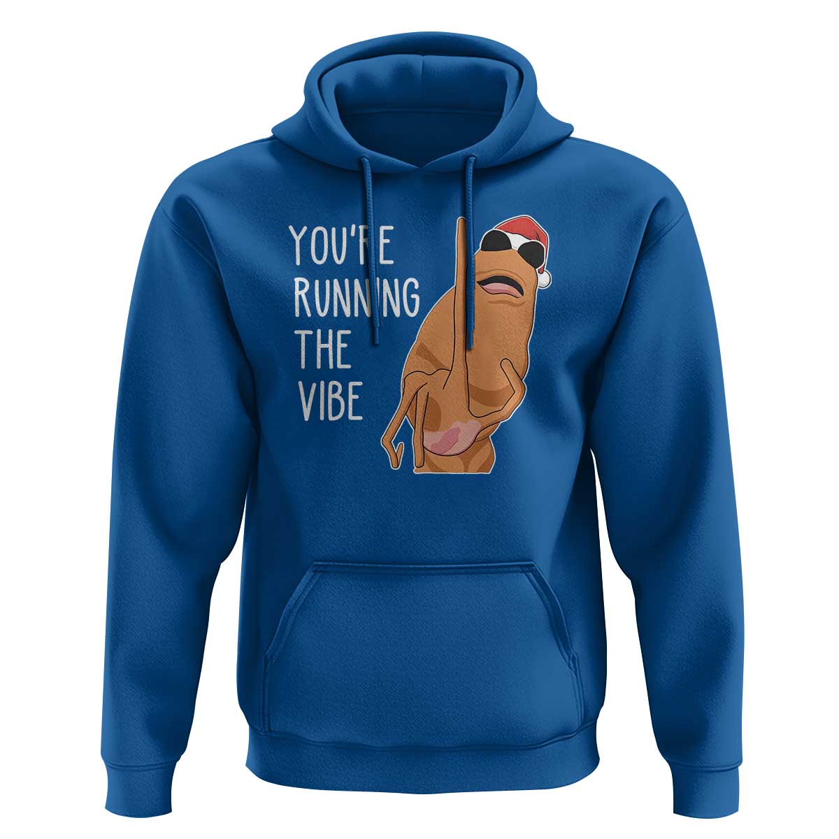 Marcus The Worm Robert Meme Christmas Hoodie You Are Running The Vibe - Wonder Print Shop