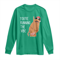 Marcus The Worm Robert Meme Christmas Long Sleeve Shirt You Are Running The Vibe - Wonder Print Shop