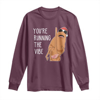 Marcus The Worm Robert Meme Christmas Long Sleeve Shirt You Are Running The Vibe - Wonder Print Shop