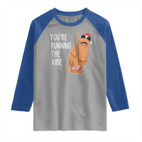 Marcus The Worm Robert Meme Christmas Raglan Shirt You Are Running The Vibe - Wonder Print Shop