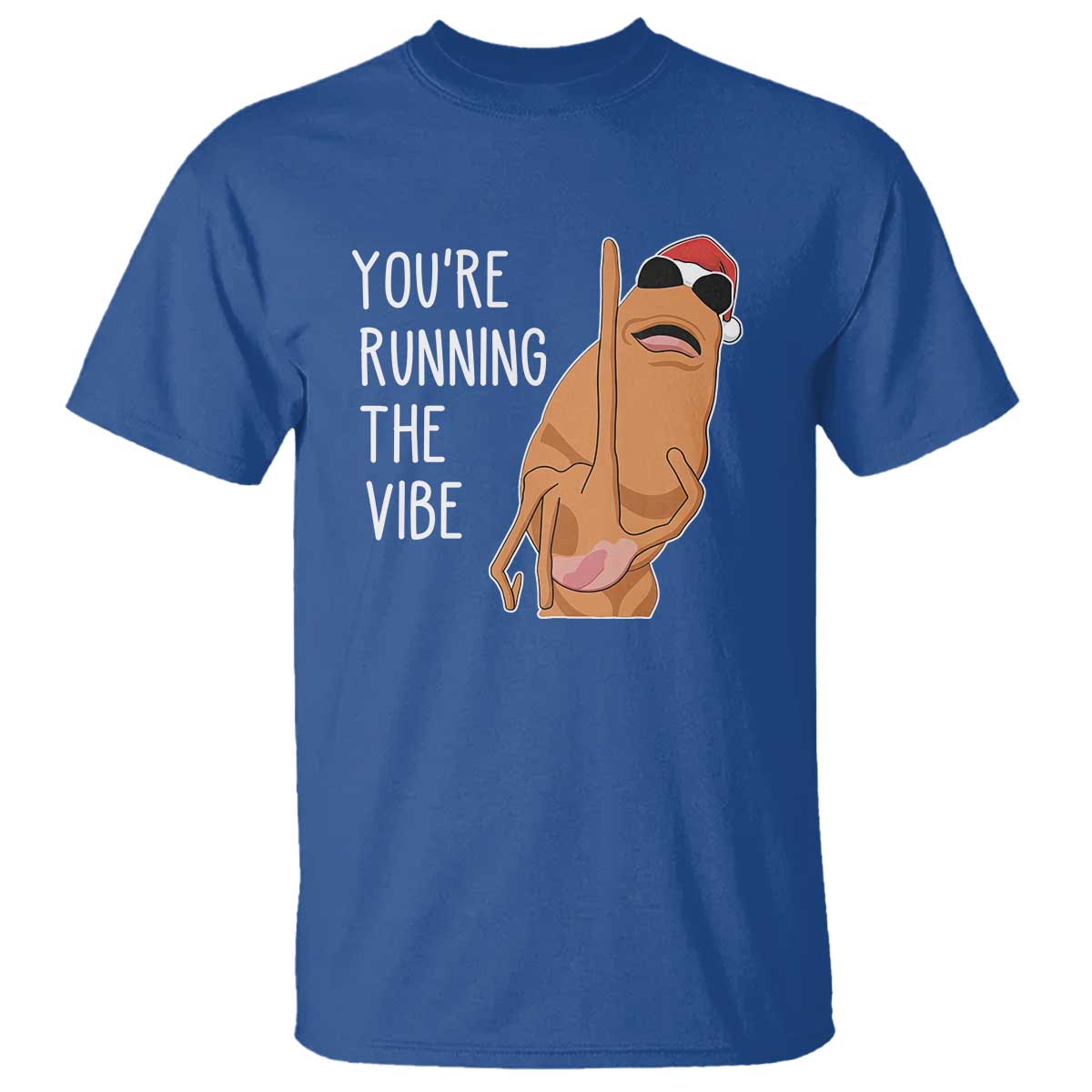 Marcus The Worm Robert Meme Christmas T Shirt You Are Running The Vibe - Wonder Print Shop