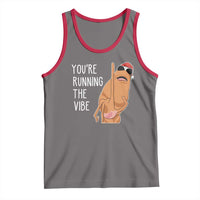 Marcus The Worm Robert Meme Christmas Tank Top You Are Running The Vibe - Wonder Print Shop