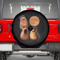 Marcus The Worm Meme Spare Tire Cover Funny Howling At Moon - Wonder Print Shop
