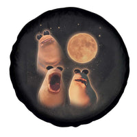 Marcus The Worm Meme Spare Tire Cover Funny Howling At Moon - Wonder Print Shop