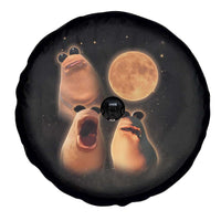 Marcus The Worm Meme Spare Tire Cover Funny Howling At Moon - Wonder Print Shop