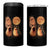 Marcus The Worm Meme 4 in 1 Can Cooler Tumbler Funny Howling At Moon - Wonder Print Shop