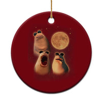 Marcus The Worm Meme Ceramic Ornament Funny Howling At Moon - Wonder Print Shop