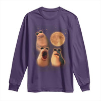 Marcus The Worm Meme Long Sleeve Shirt Funny Howling At Moon - Wonder Print Shop
