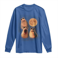 Marcus The Worm Meme Long Sleeve Shirt Funny Howling At Moon - Wonder Print Shop