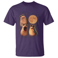Marcus The Worm Meme T Shirt Funny Howling At Moon - Wonder Print Shop