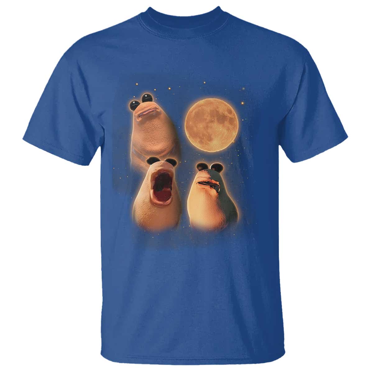 Marcus The Worm Meme T Shirt Funny Howling At Moon - Wonder Print Shop