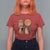 Marcus The Worm Meme T Shirt For Women Funny Howling At Moon - Wonder Print Shop