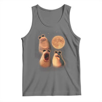 Marcus The Worm Meme Tank Top Funny Howling At Moon - Wonder Print Shop