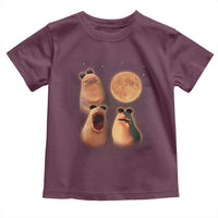 Marcus The Worm Meme Toddler T Shirt Funny Howling At Moon - Wonder Print Shop