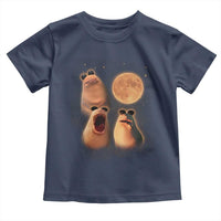 Marcus The Worm Meme Toddler T Shirt Funny Howling At Moon - Wonder Print Shop