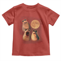 Marcus The Worm Meme Toddler T Shirt Funny Howling At Moon - Wonder Print Shop