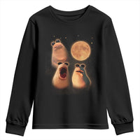 Marcus The Worm Meme Youth Sweatshirt Funny Howling At Moon - Wonder Print Shop