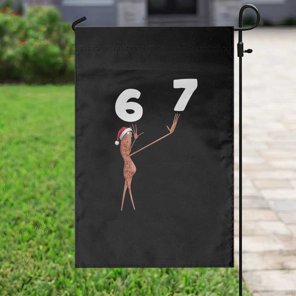 67 Six Seven Christmas Garden Flag Marcus The Worm Meme - Wonder Print Shop