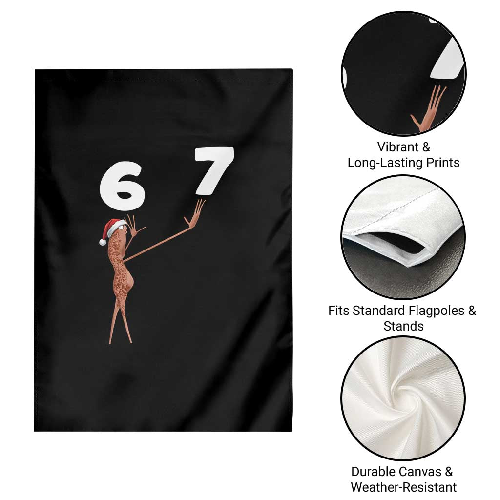 67 Six Seven Christmas Garden Flag Marcus The Worm Meme - Wonder Print Shop