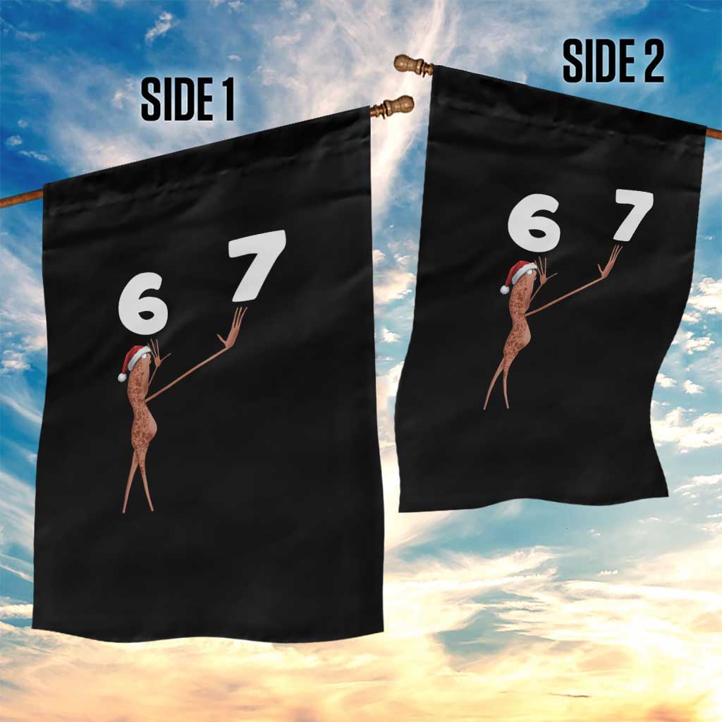 67 Six Seven Christmas Garden Flag Marcus The Worm Meme - Wonder Print Shop