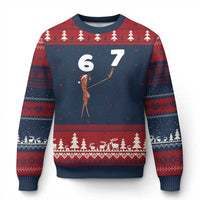 67 Six Seven Xmas Ugly Christmas Sweater Marcus The Worm Meme - Wonder Print Shop