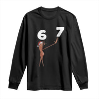 67 Six Seven Christmas Long Sleeve Shirt Marcus The Worm Meme - Wonder Print Shop