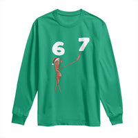 67 Six Seven Christmas Long Sleeve Shirt Marcus The Worm Meme - Wonder Print Shop