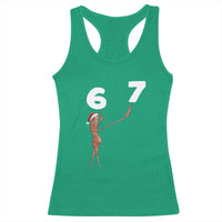 67 Six Seven Christmas Racerback Tank Top Marcus The Worm Meme - Wonder Print Shop