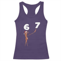 67 Six Seven Christmas Racerback Tank Top Marcus The Worm Meme - Wonder Print Shop