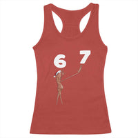 67 Six Seven Christmas Racerback Tank Top Marcus The Worm Meme - Wonder Print Shop