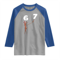67 Six Seven Christmas Raglan Shirt Marcus The Worm Meme - Wonder Print Shop
