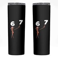 67 Six Seven Christmas Skinny Tumbler Marcus The Worm Meme - Wonder Print Shop