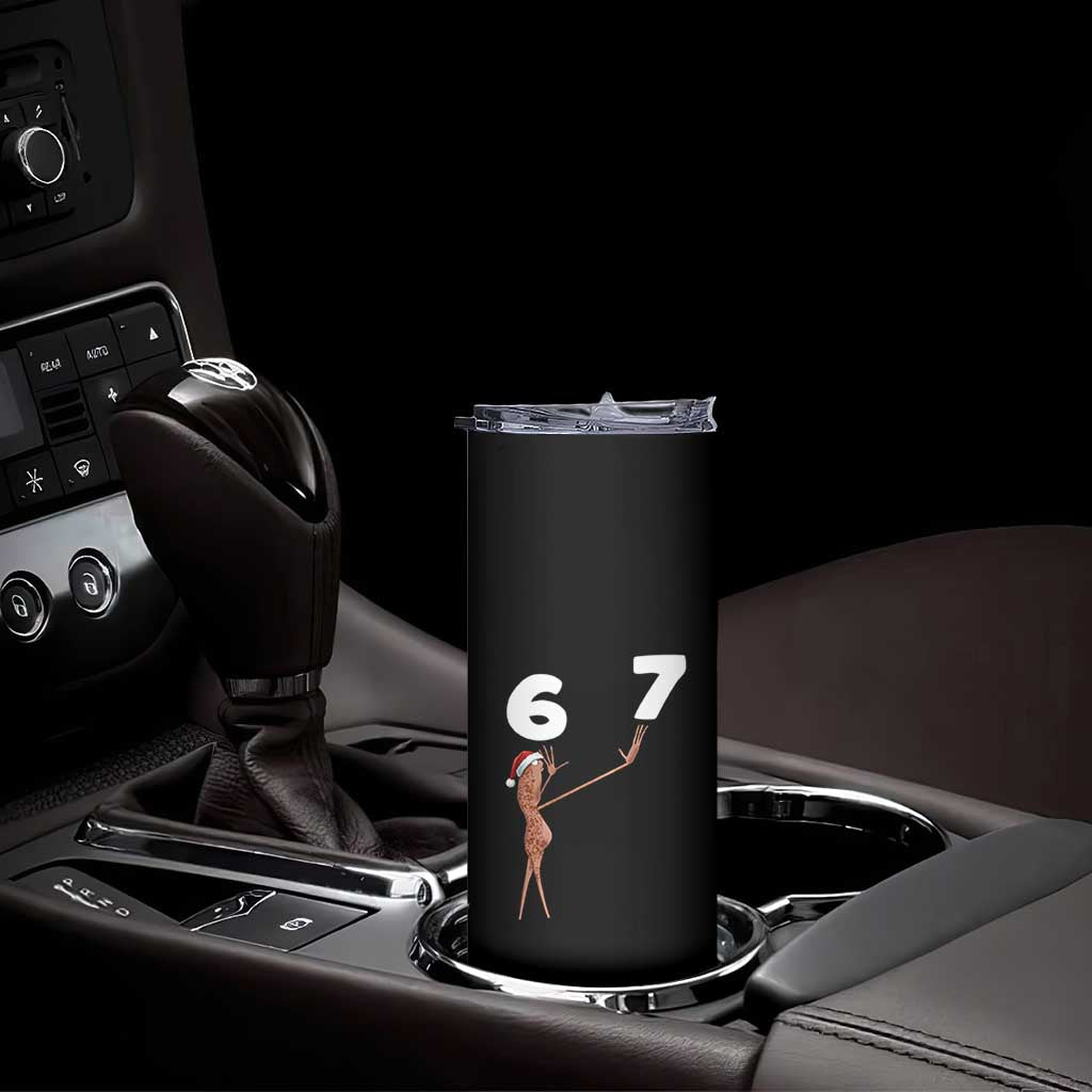 67 Six Seven Christmas Skinny Tumbler Marcus The Worm Meme - Wonder Print Shop