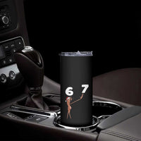 67 Six Seven Christmas Skinny Tumbler Marcus The Worm Meme - Wonder Print Shop