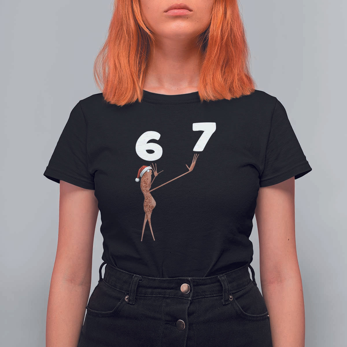 67 Six Seven Christmas T Shirt For Women Marcus The Worm Meme - Wonder Print Shop