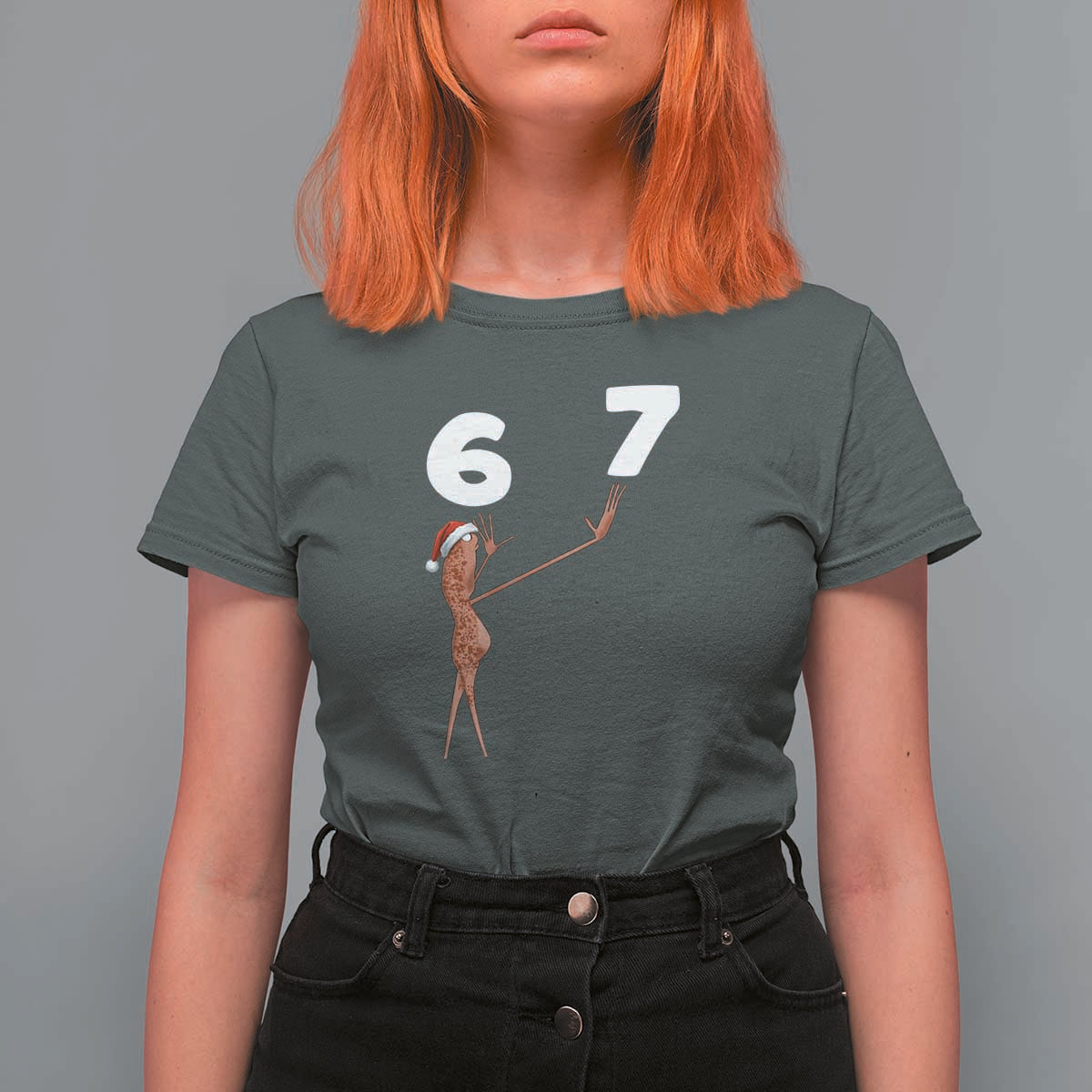 67 Six Seven Christmas T Shirt For Women Marcus The Worm Meme - Wonder Print Shop