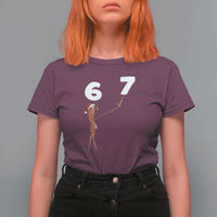 67 Six Seven Christmas T Shirt For Women Marcus The Worm Meme - Wonder Print Shop