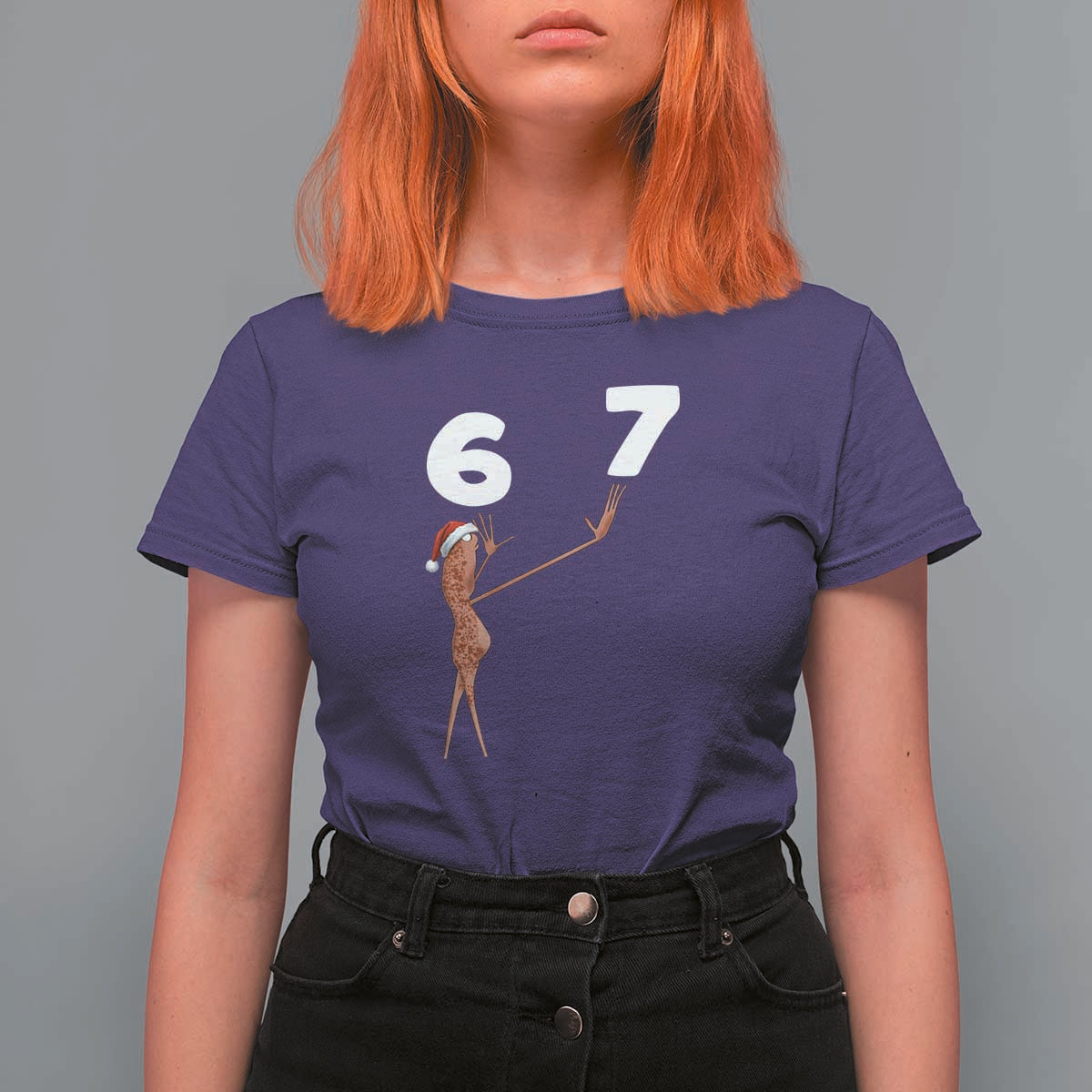 67 Six Seven Christmas T Shirt For Women Marcus The Worm Meme - Wonder Print Shop