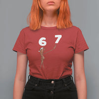 67 Six Seven Christmas T Shirt For Women Marcus The Worm Meme - Wonder Print Shop